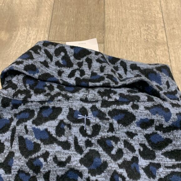 Womens NWT Tyler Boe Leopard Print Turtleneck Pocket‎ Stretch Dress - Picture 7 of 7